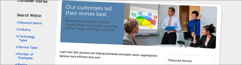 Brand-Storytelling - the Dell website